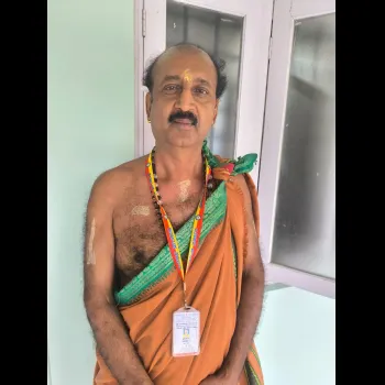 ಹರೀಶ್ ಭಟ್. ಕೆ. (ಪ್ರದಾನಾ ಅರ್ಚಕರು) ಶ್ರೀ ಭಗಂಡೇಶ್ವರ ದೇವಾಲಯ